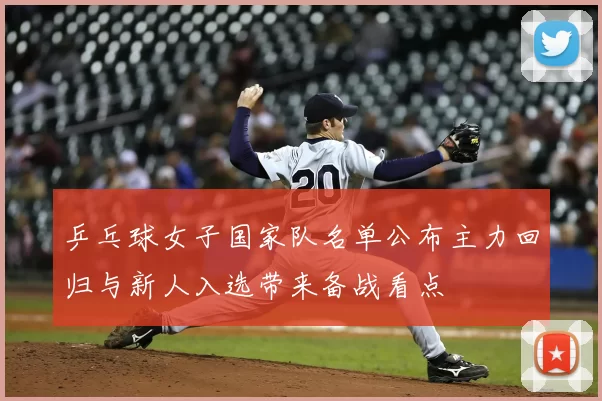 乒乓球女子国家队名单公布主力回归与新人入选带来备战看点